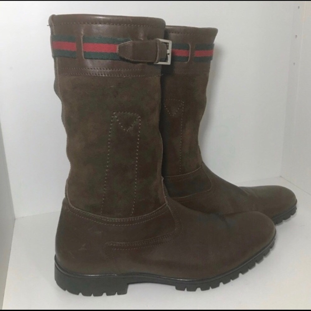 Gucci fur boots
